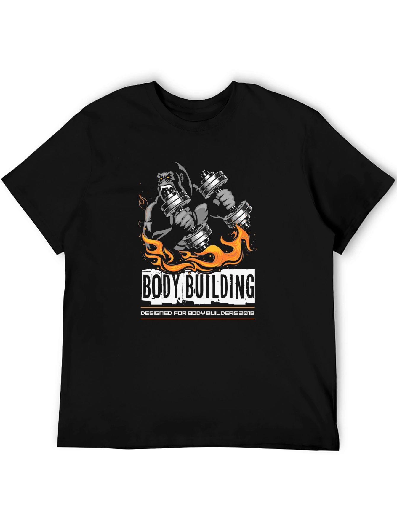 Bodybuilding Gorilla Graphic T-Shirt