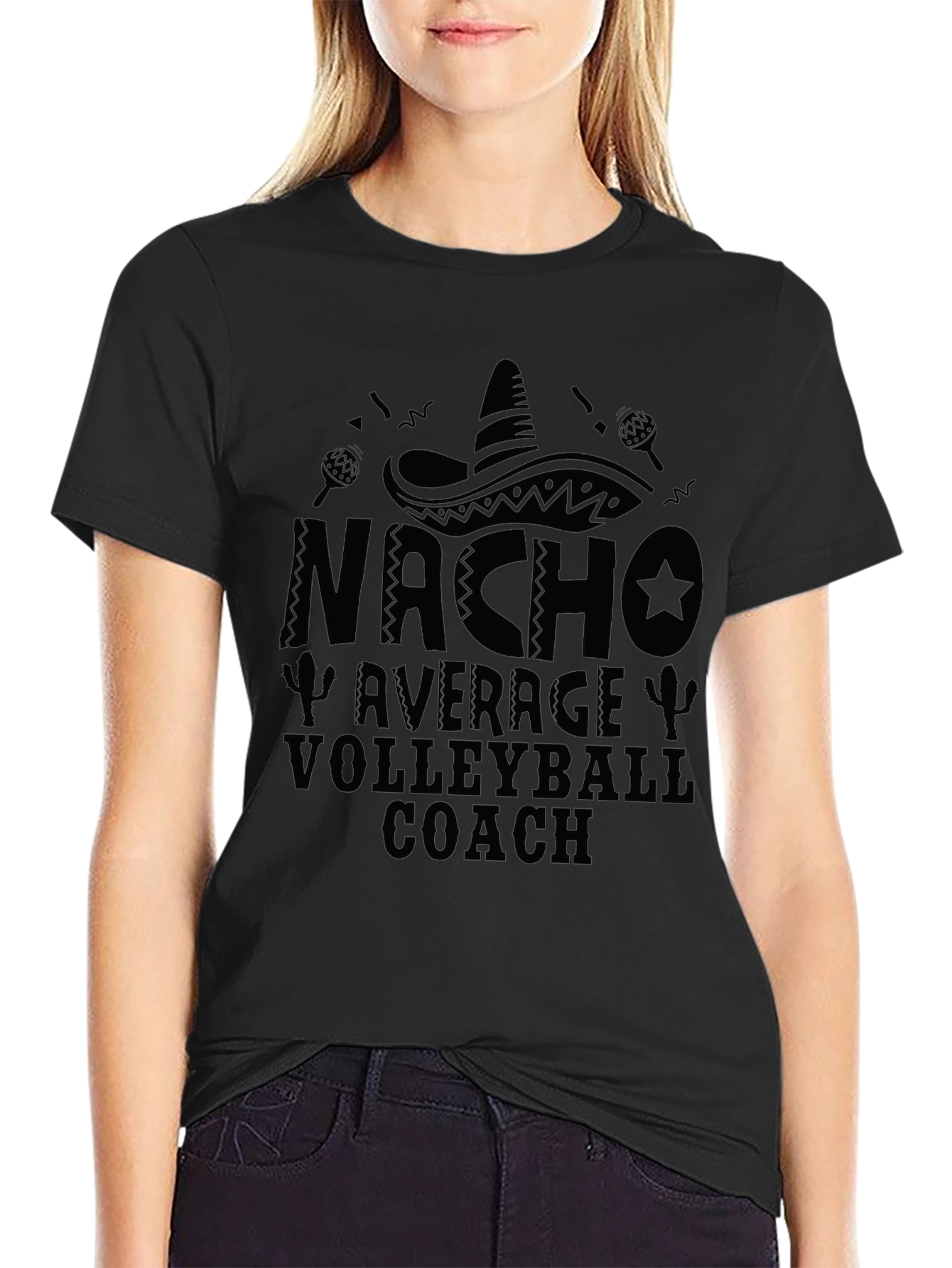 Nacho Average Volleyball Coach T-Shirt