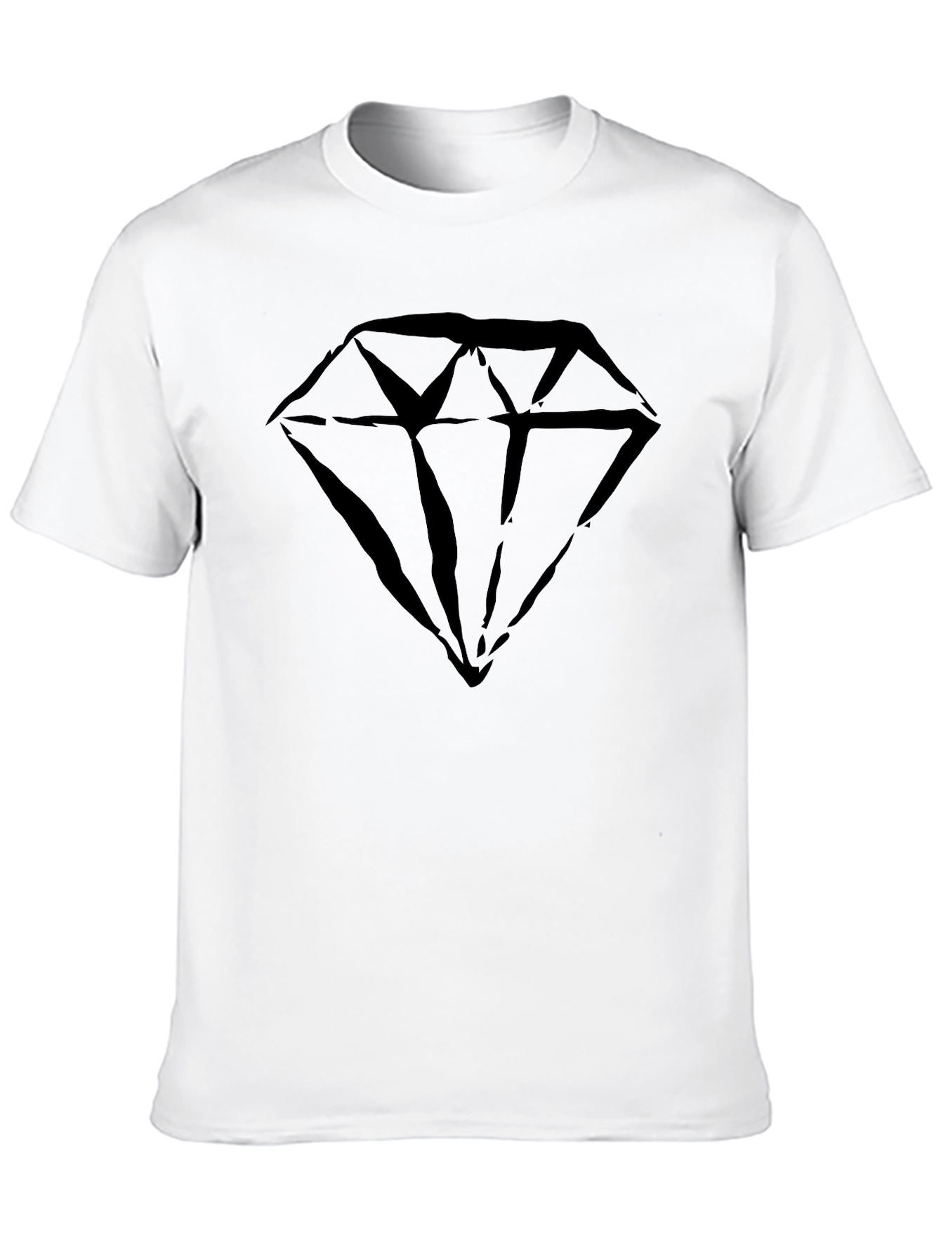 Diamond Graphic T-Shirt - Stylish Mens Tee