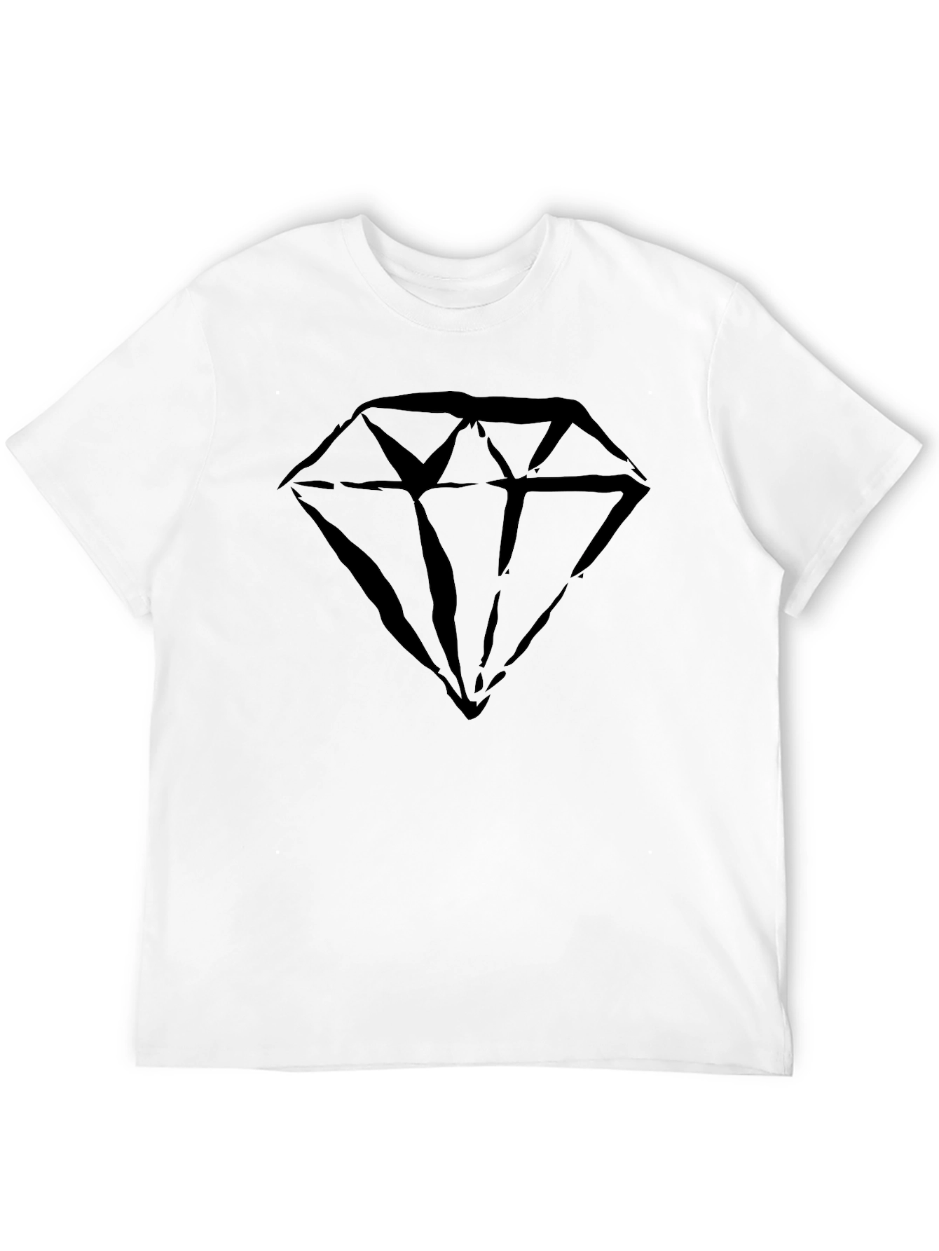 Diamond Graphic T-Shirt - Stylish Mens Tee