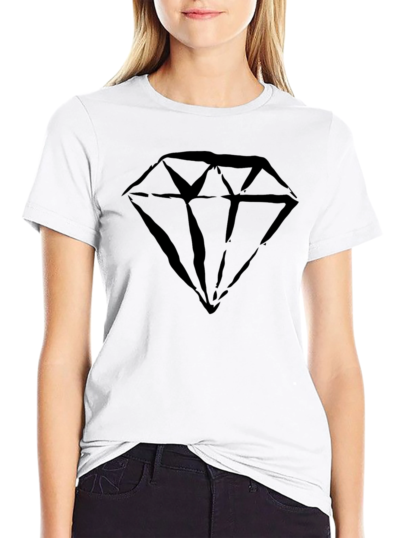Diamond Graphic T-Shirt - Stylish Mens Tee