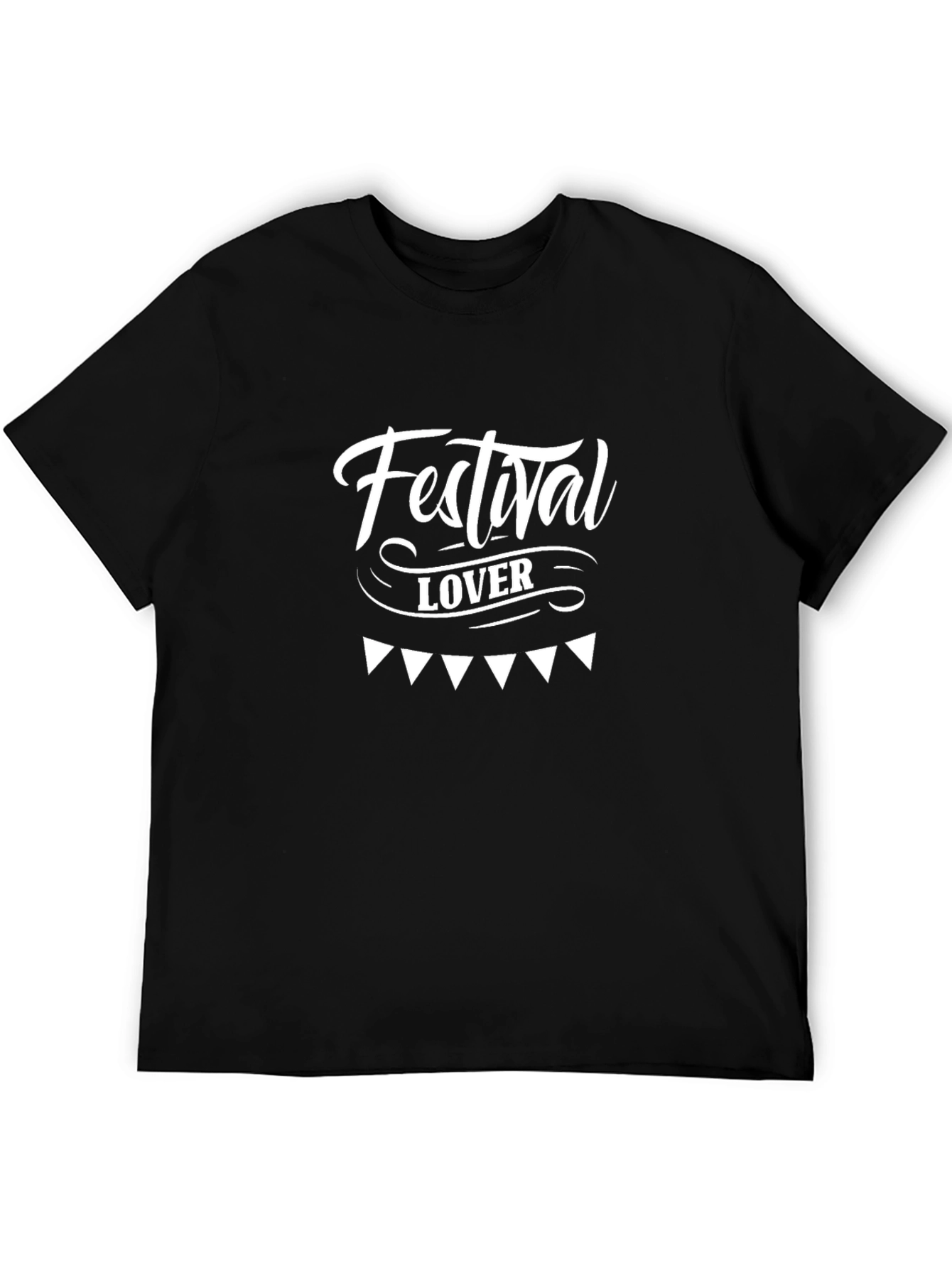 Festival Lover Black Graphic Tee
