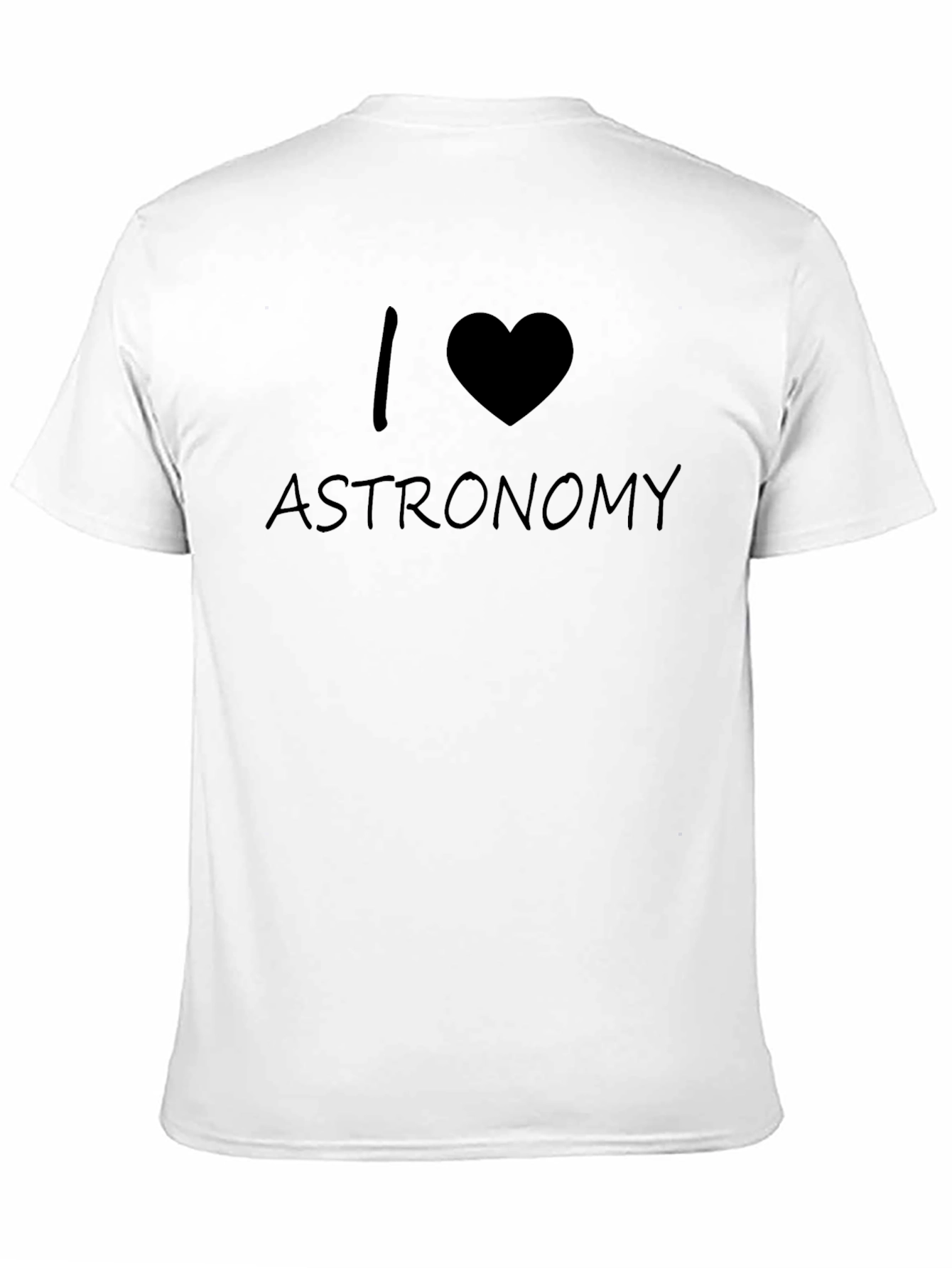 I Love Astronomy Black T-Shirt