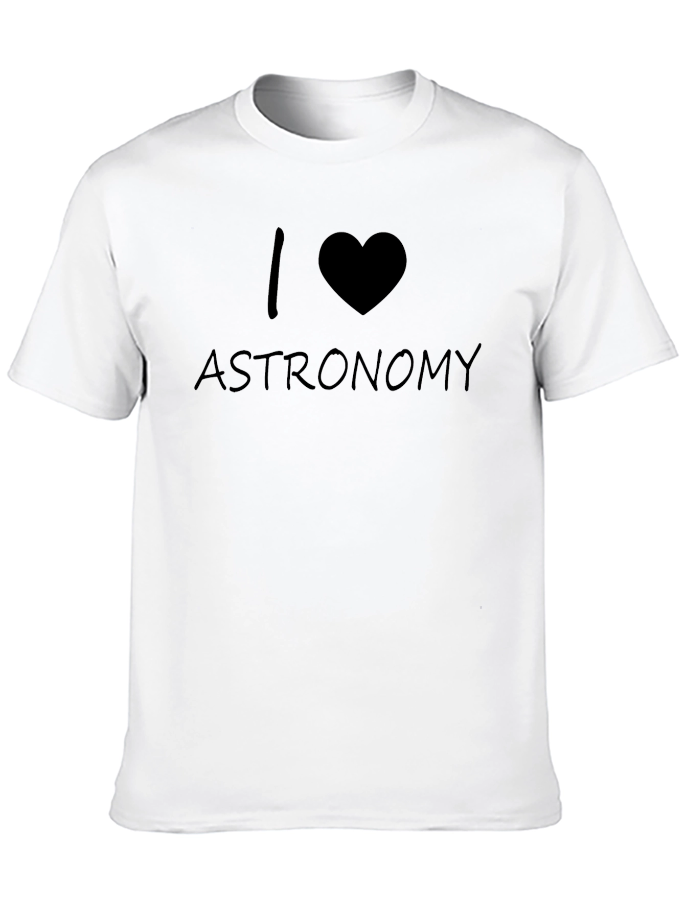 I Love Astronomy Black T-Shirt