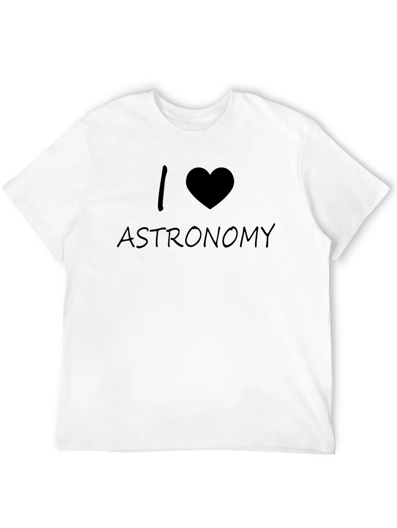 I Love Astronomy Black T-Shirt