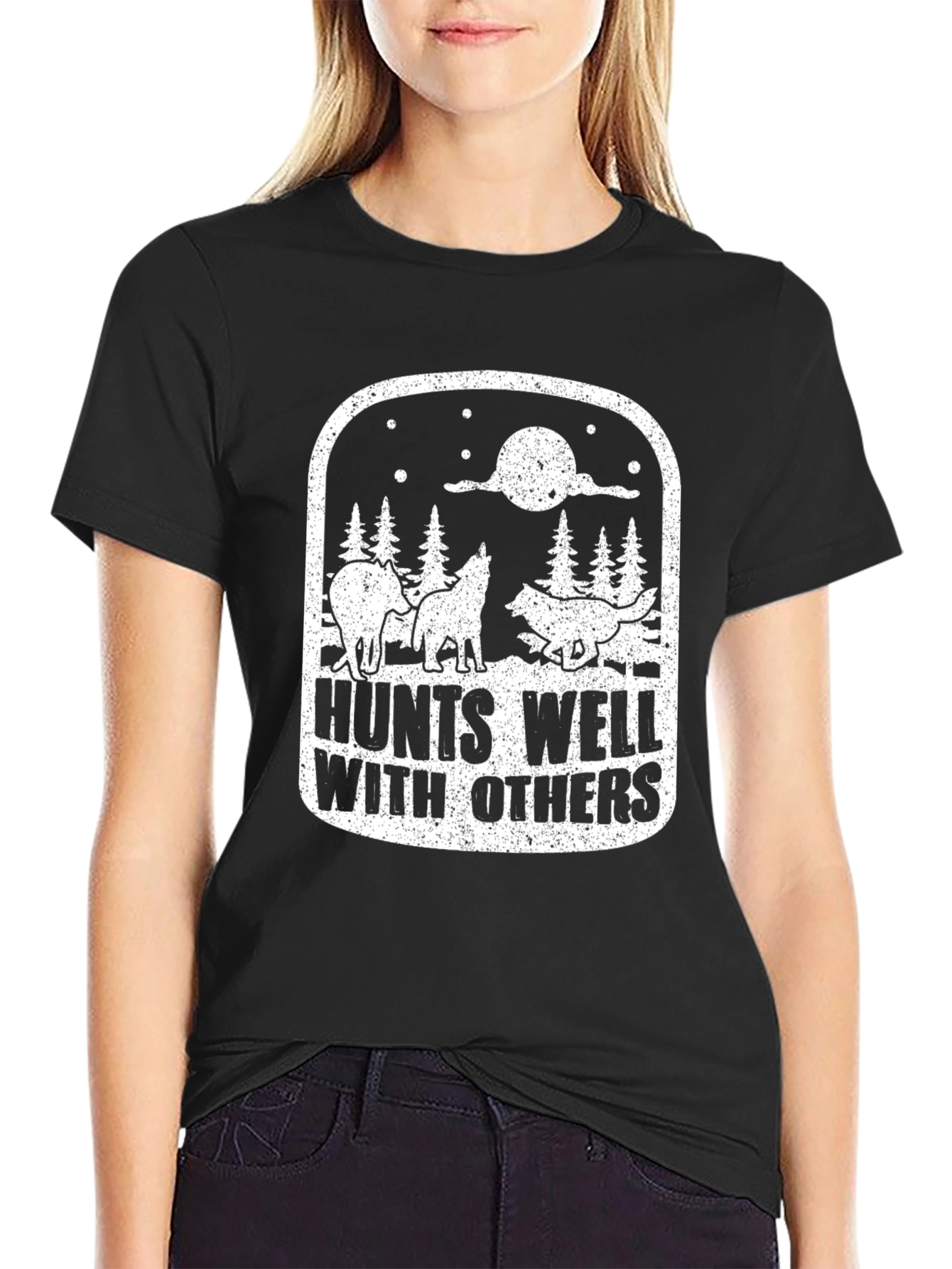 Hunts Well With Others Graphic Tee