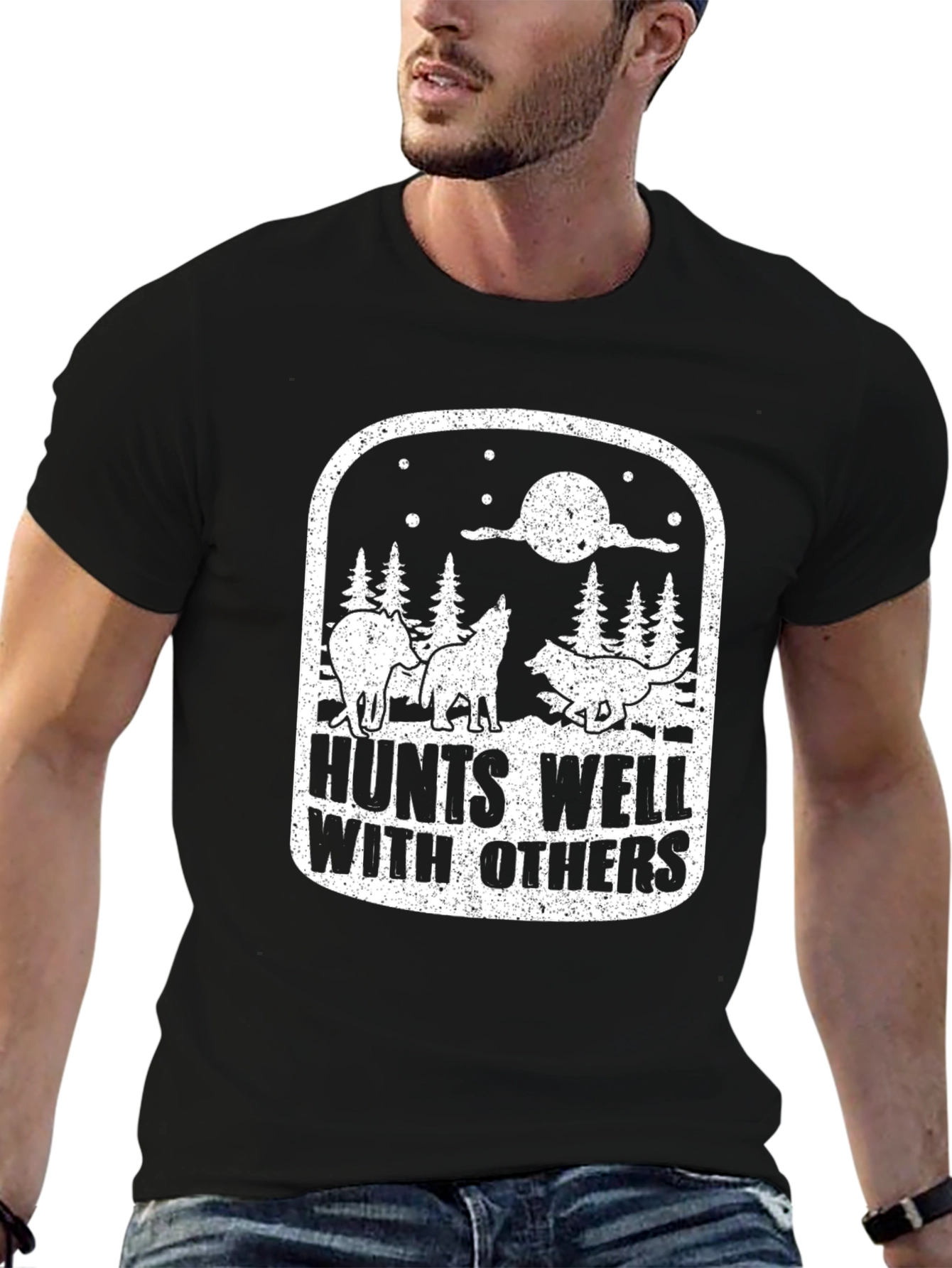 Hunts Well With Others Graphic Tee