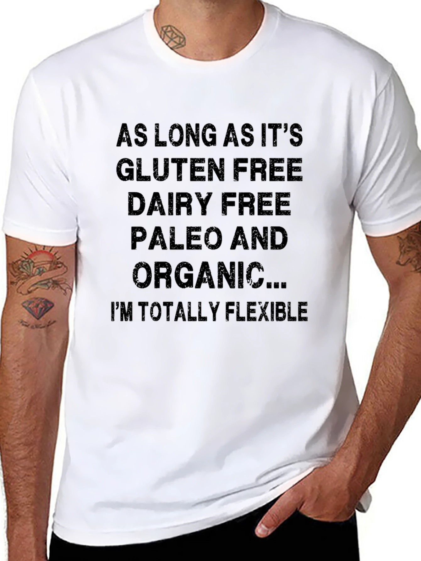Gluten Dairy Free Organic T-Shirt Funny Foodie Tee