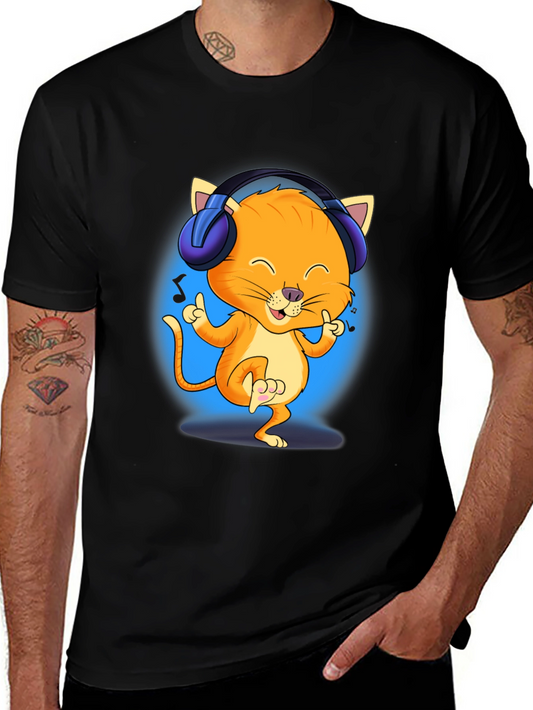 Cool Cat DJ T-Shirt - Music Lover Apparel
