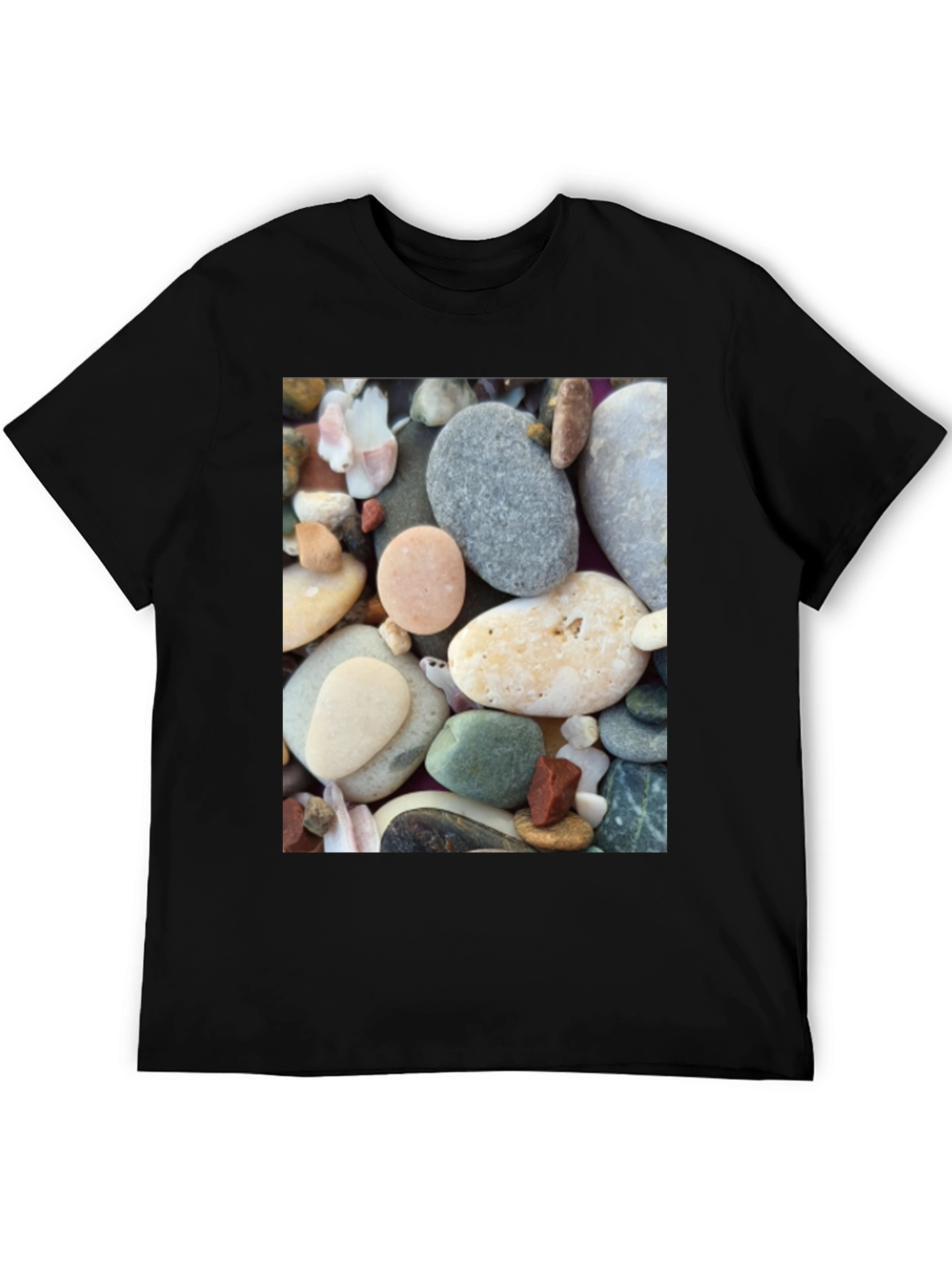 Pebble Print Tee - Beach Lovers Comfort