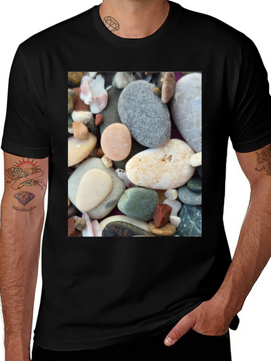 Pebble Print Tee - Beach Lovers Comfort
