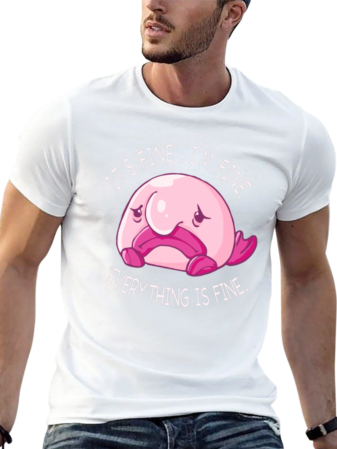 Its Fine Blobfish Graphic Tee