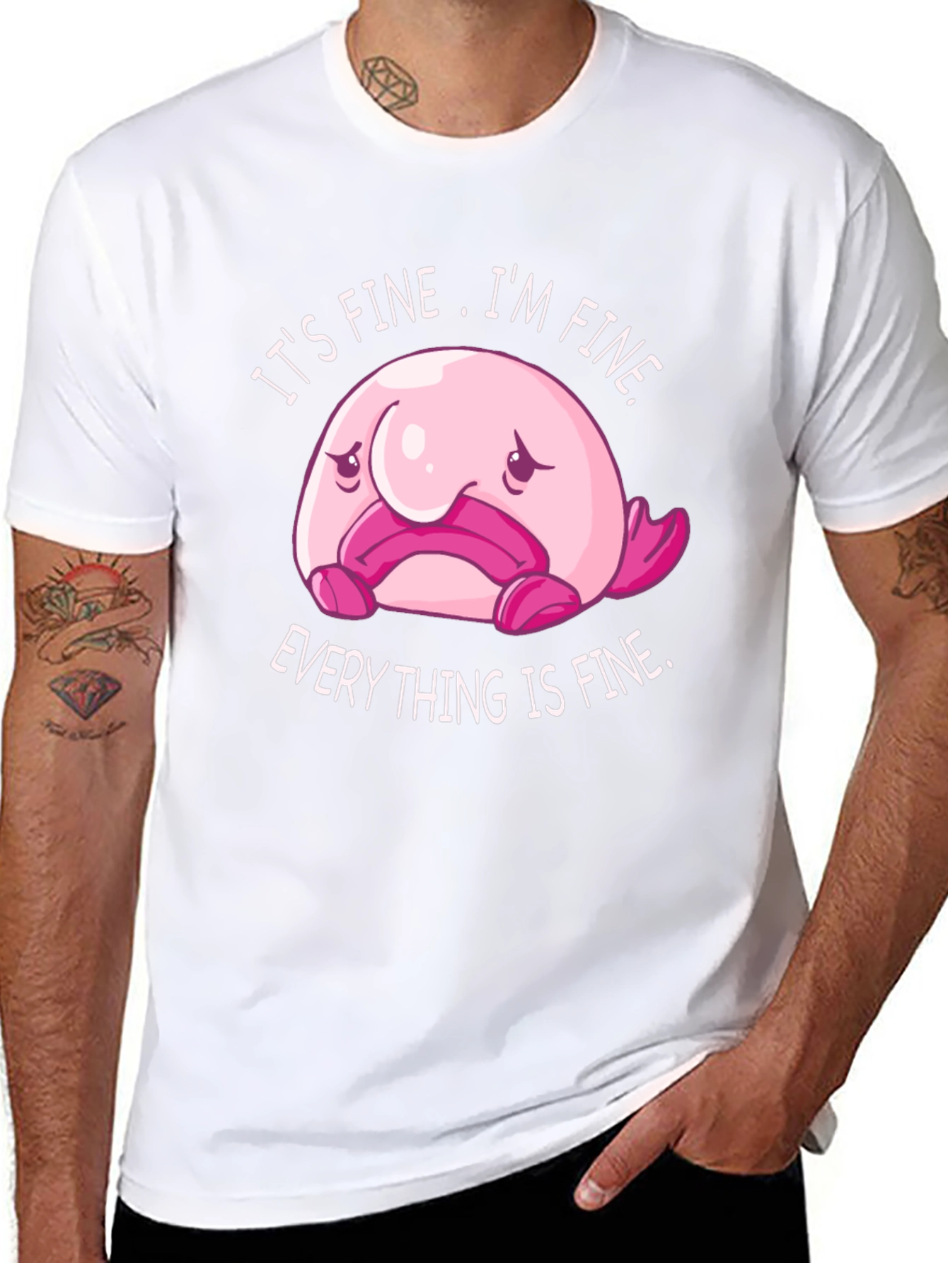 Its Fine Blobfish Graphic Tee