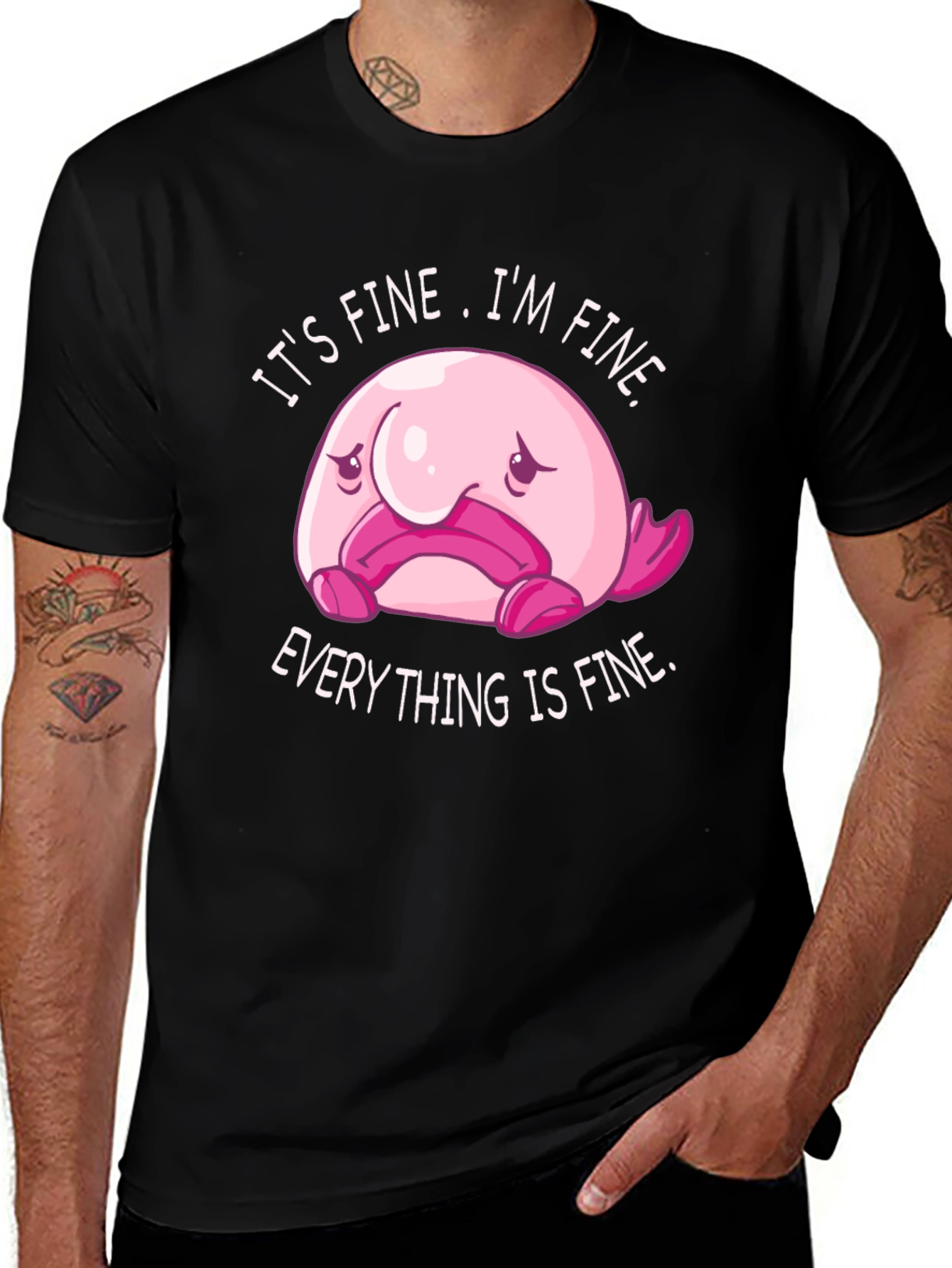 Its Fine Blobfish Graphic Tee