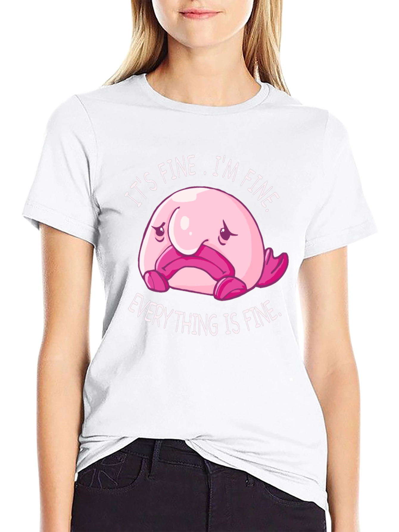 Its Fine Blobfish Graphic Tee