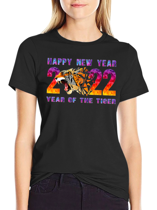 Happy New Year 2022 Year of the Tiger Graphic Tee