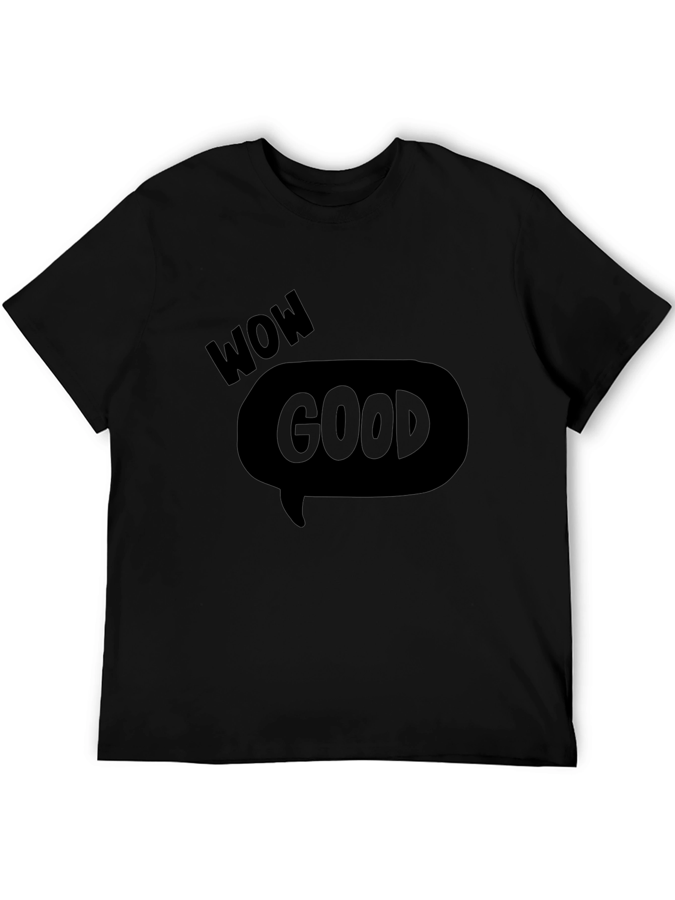 Wow Good Graphic Tee - Mens Black T-Shirt