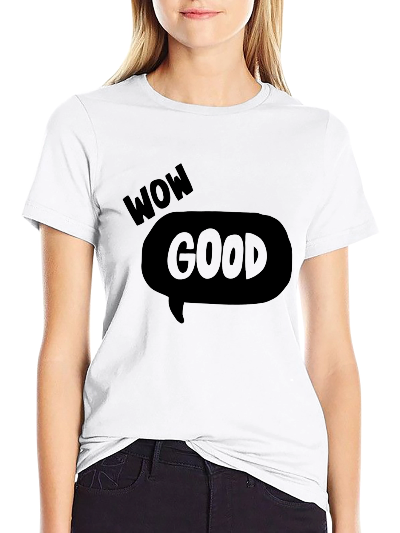 Wow Good Graphic Tee - Mens Black T-Shirt