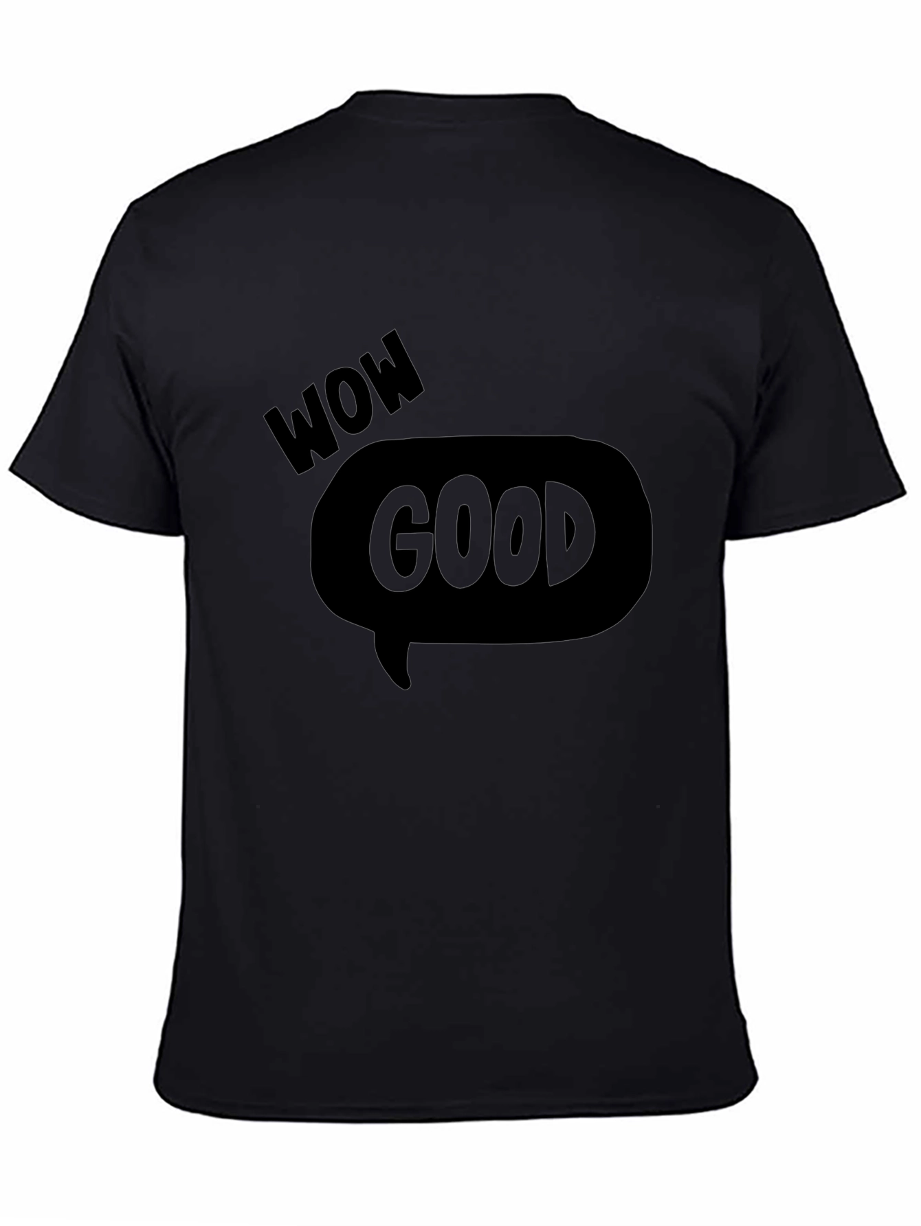 Wow Good Graphic Tee - Mens Black T-Shirt