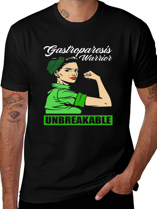 Gastroparesis Warrior Black T-Shirt