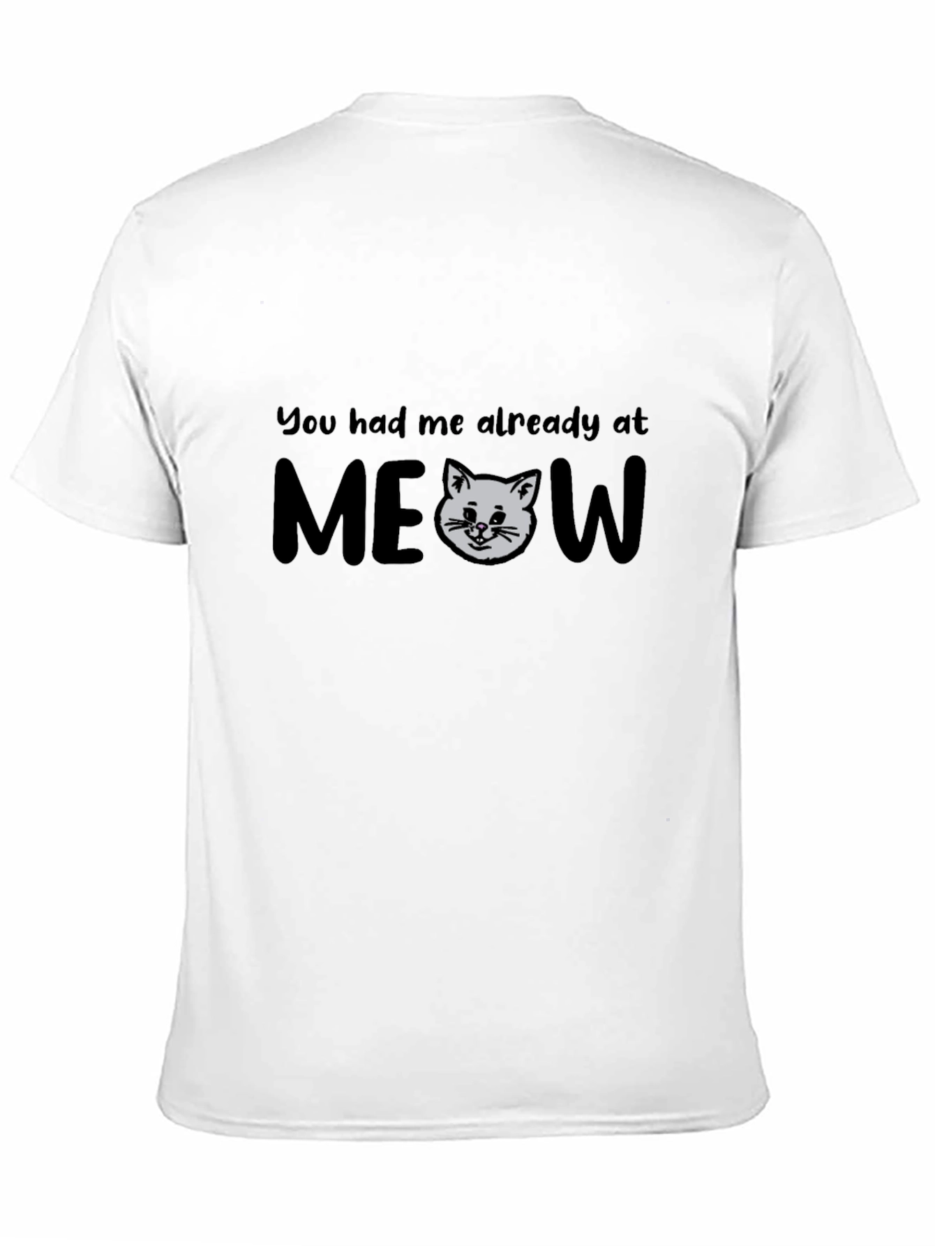 Funny Cat MEOW Graphic T-Shirt