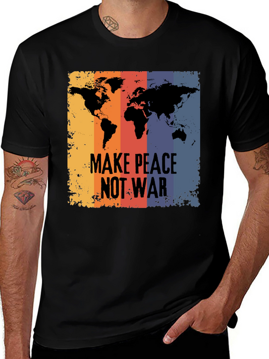 Peace Not War T-Shirt - Global Unity Design