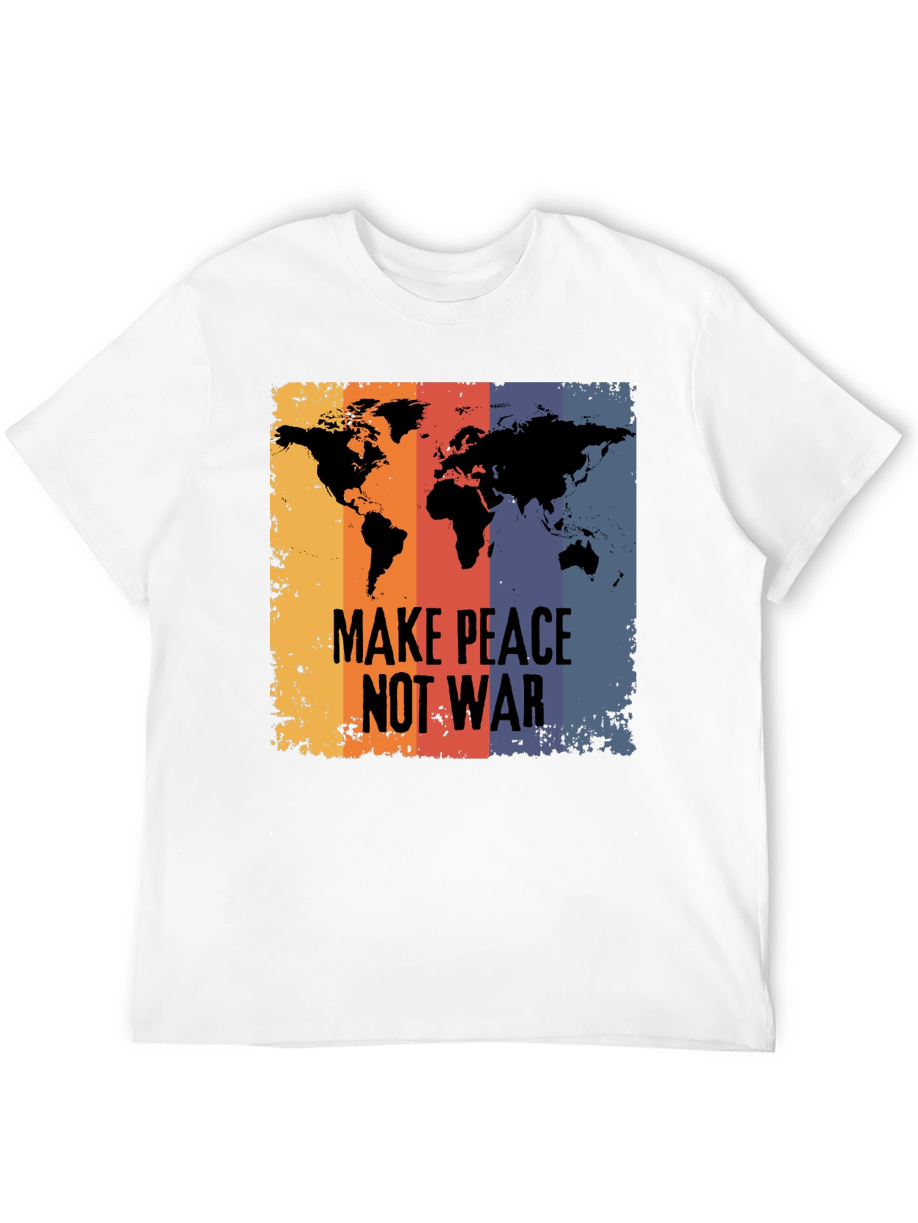 Peace Not War T-Shirt - Global Unity Design