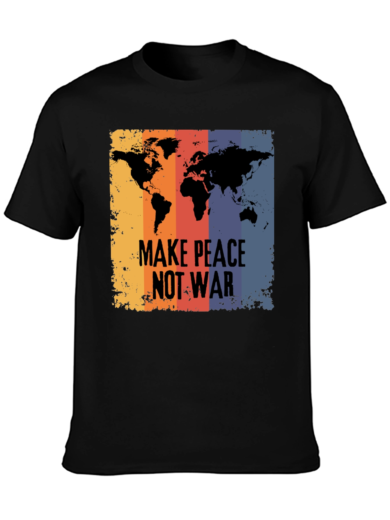 Peace Not War T-Shirt - Global Unity Design