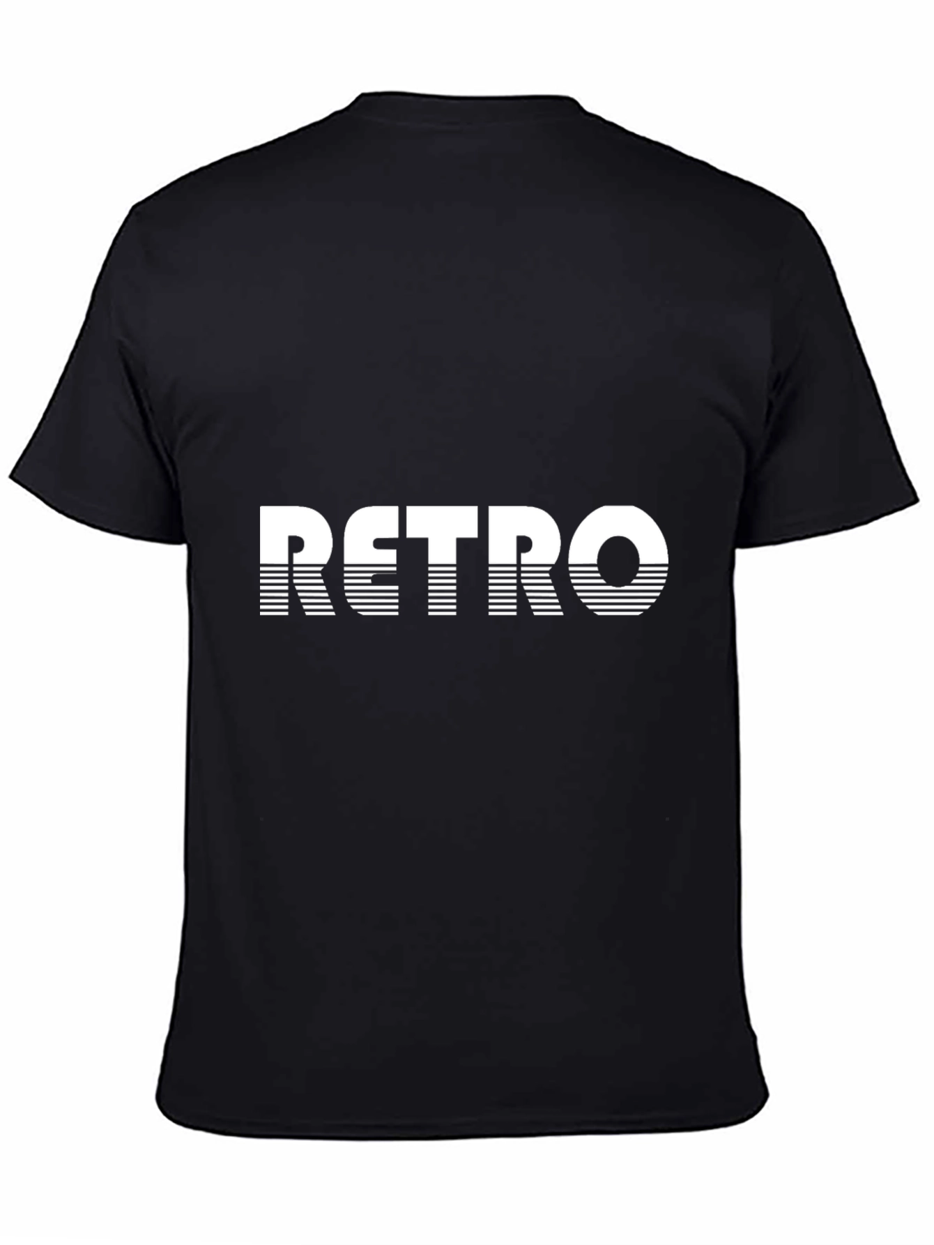 Retro Graphic Tee - Black Casual T-Shirt