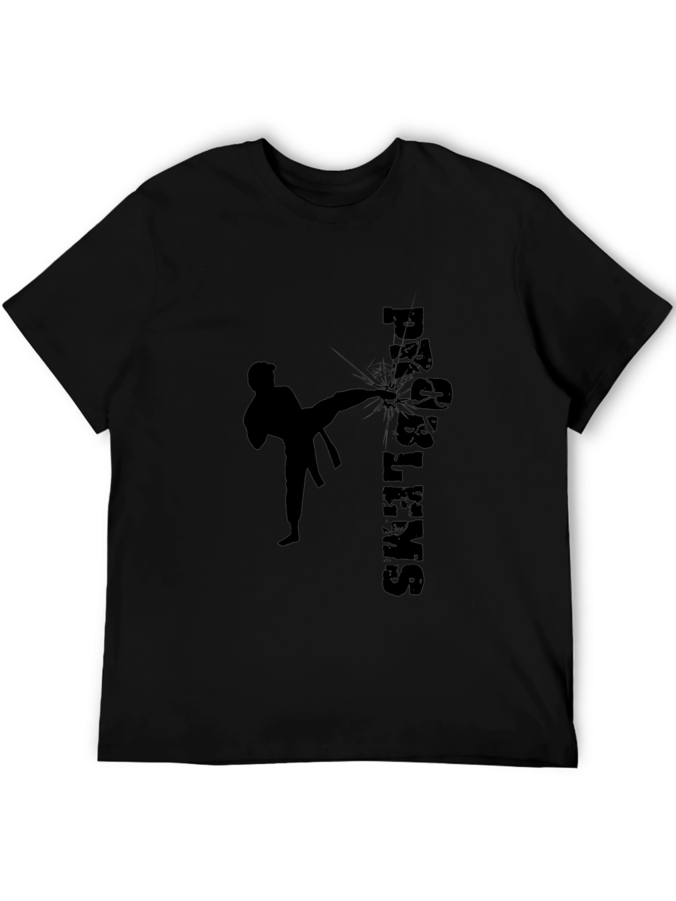Martial Arts Kick Black T-Shirt