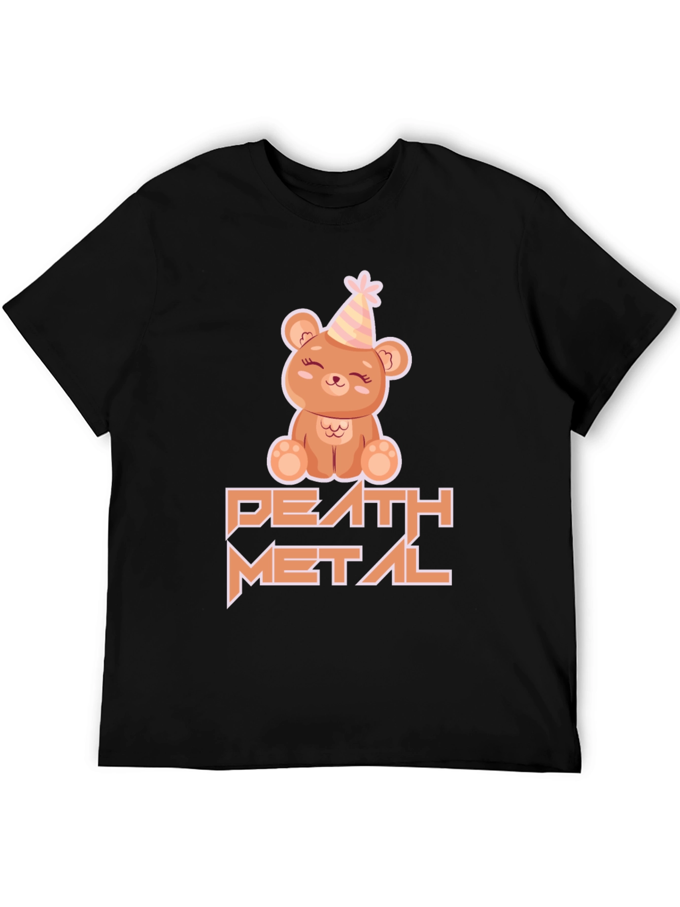 Death Metal Teddy Bear Black T-Shirt