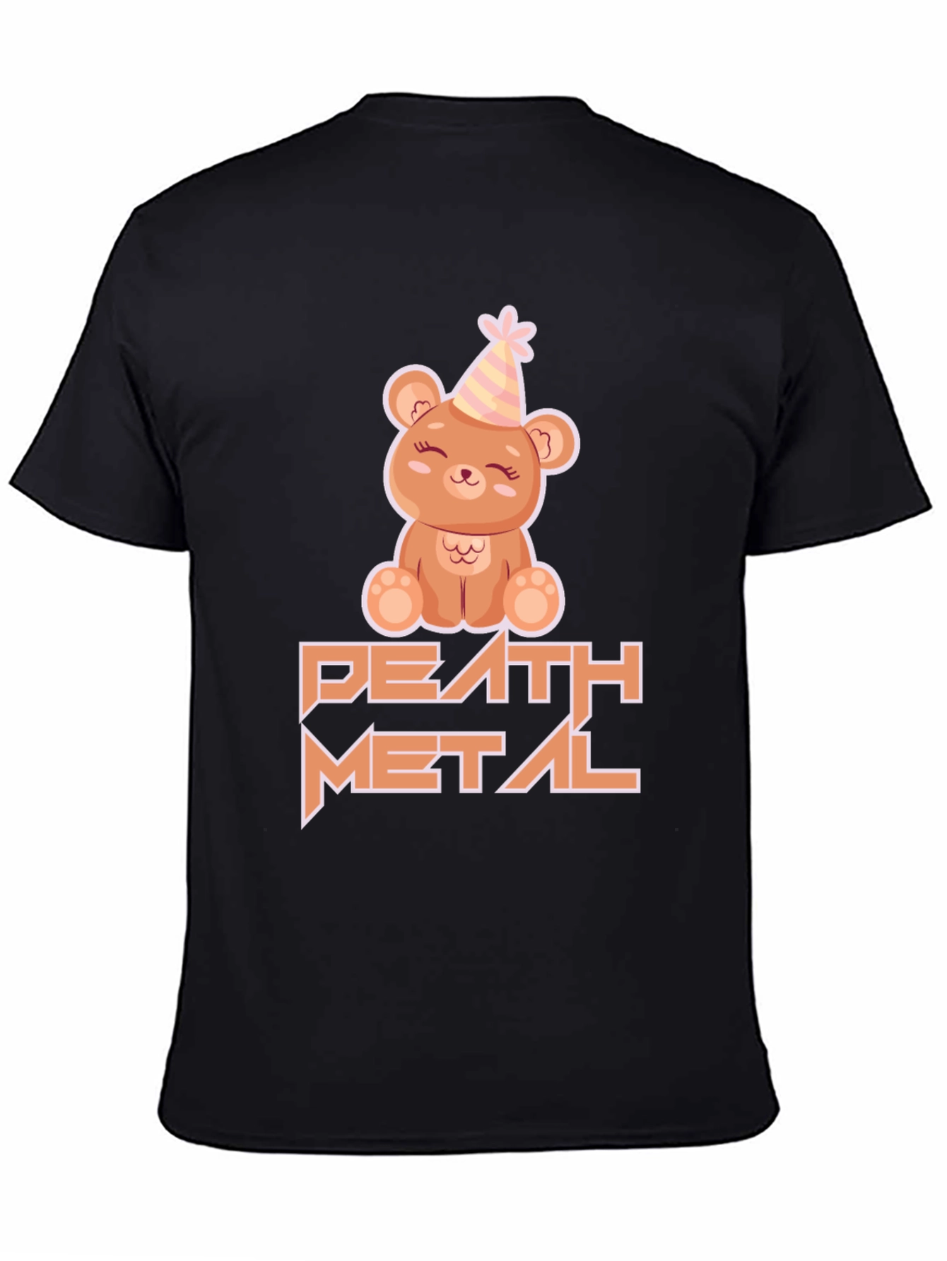 Death Metal Teddy Bear Black T-Shirt