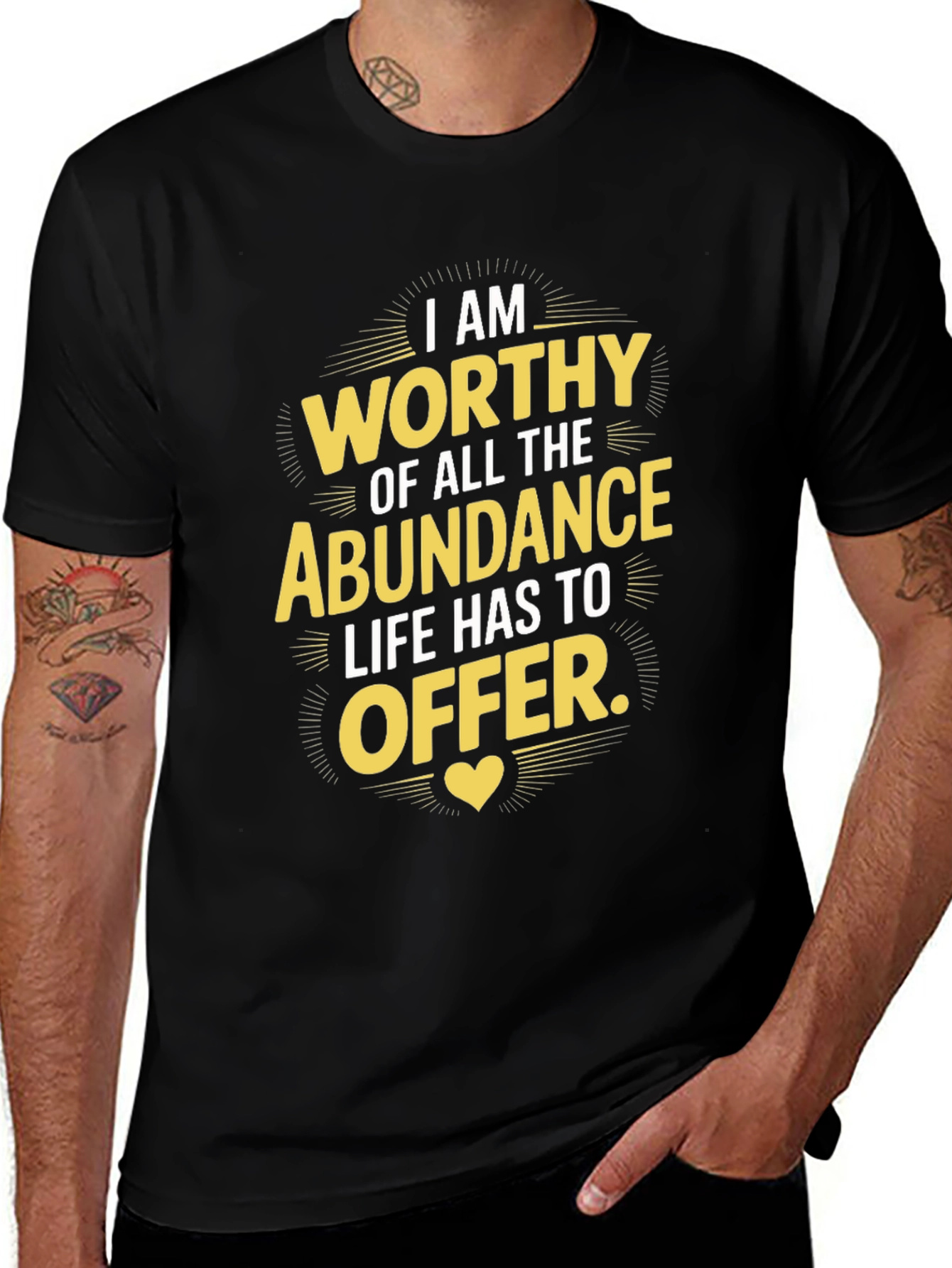 Worthy Abundance T-Shirt - Motivational Graphic Tee