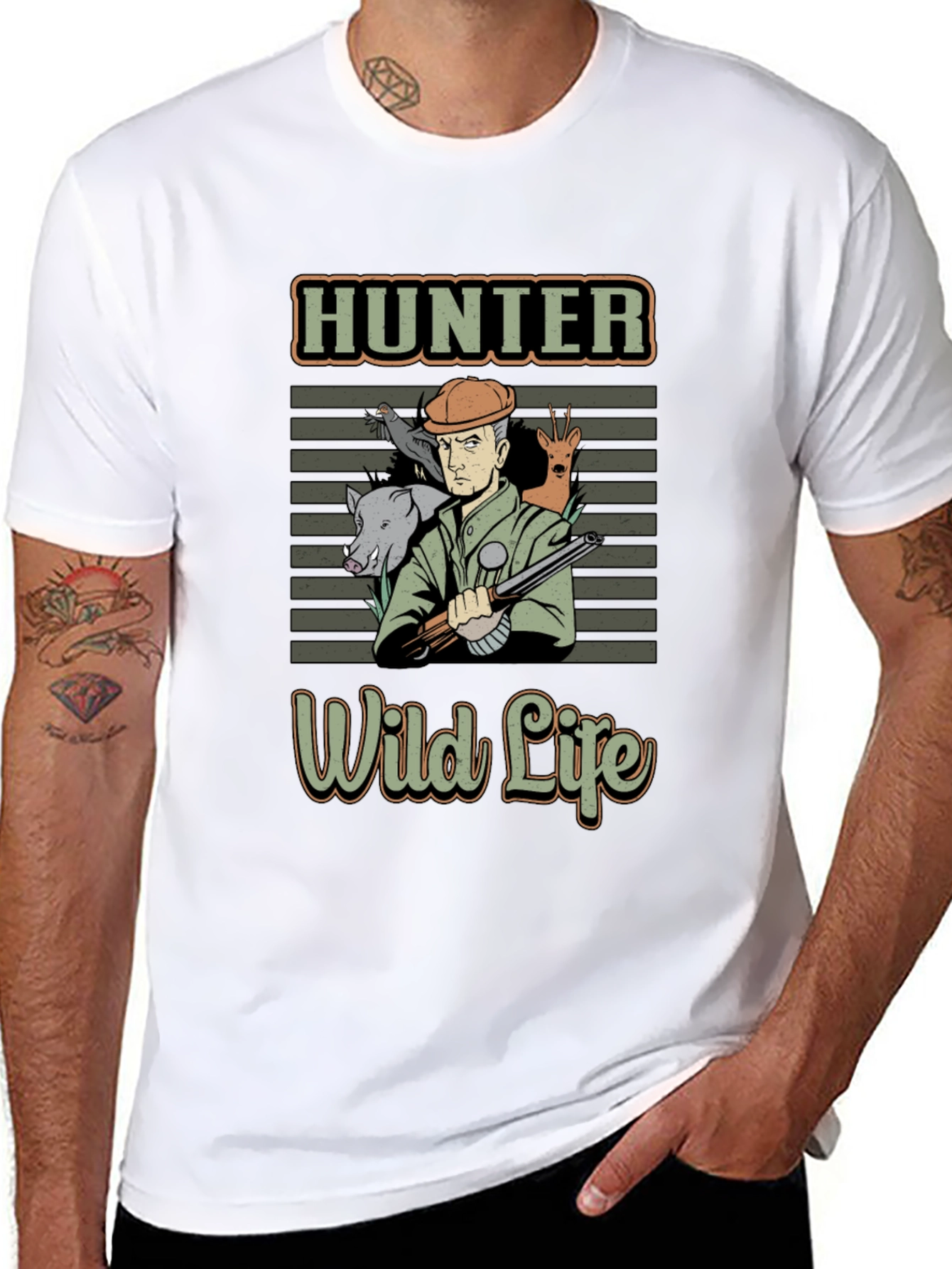 Hunter Wild Life Graphic T-Shirt