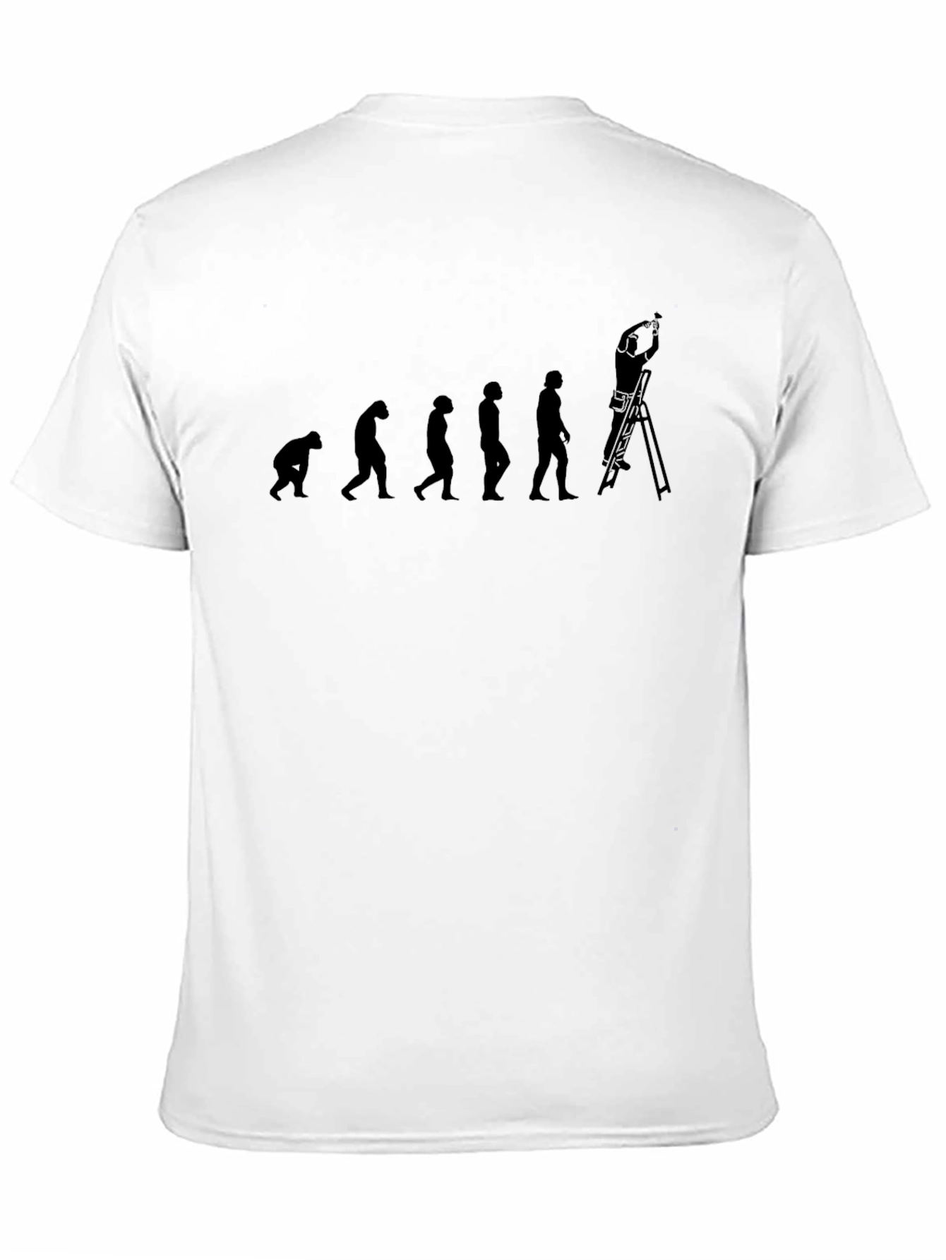 Evolution of Man Painting T-Shirt Funny Graphic Tee