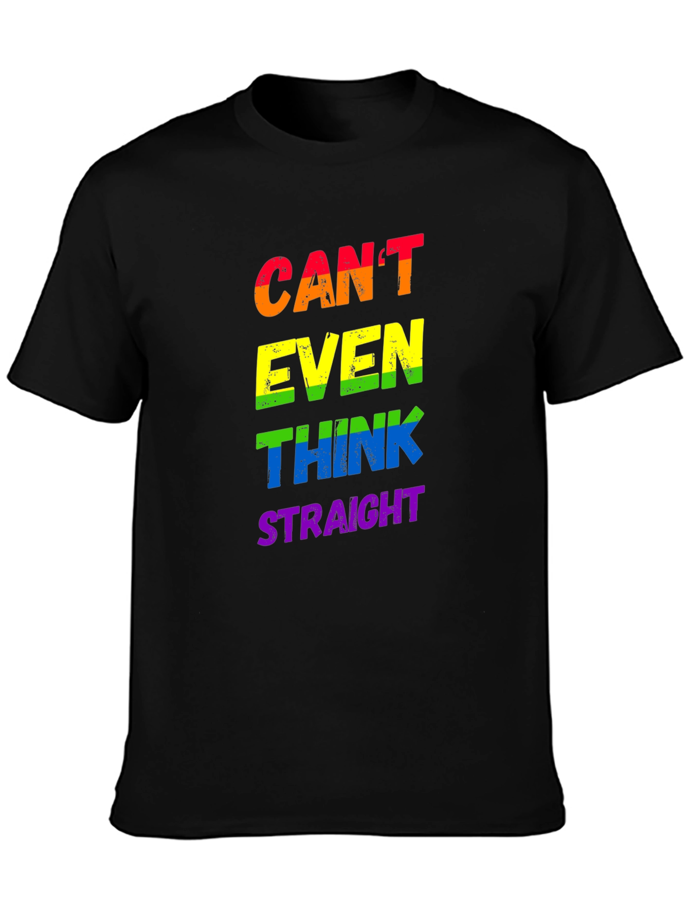 LGBTQ+ Pride T-Shirt - Cant Even Think Straight