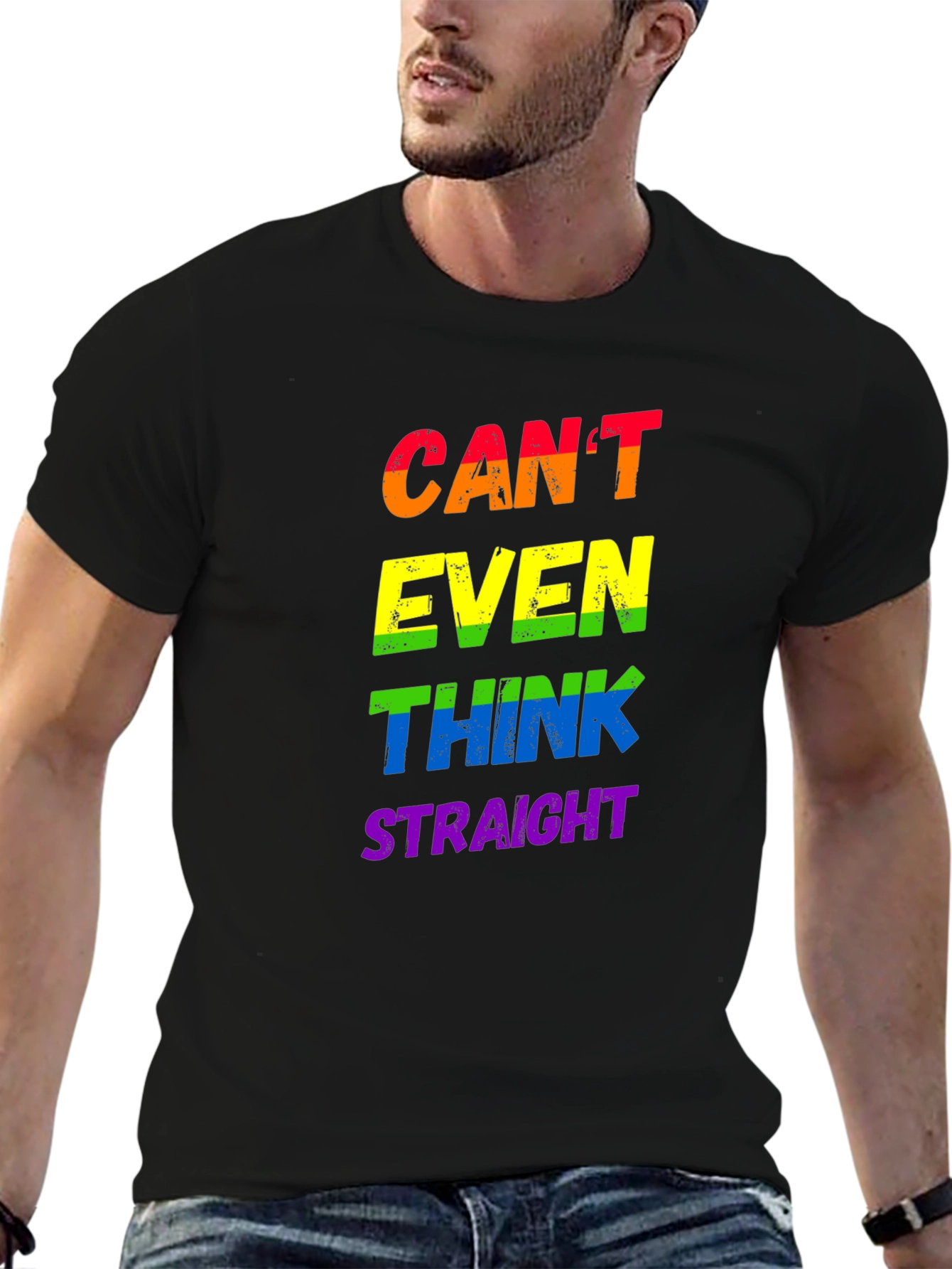 LGBTQ+ Pride T-Shirt - Cant Even Think Straight
