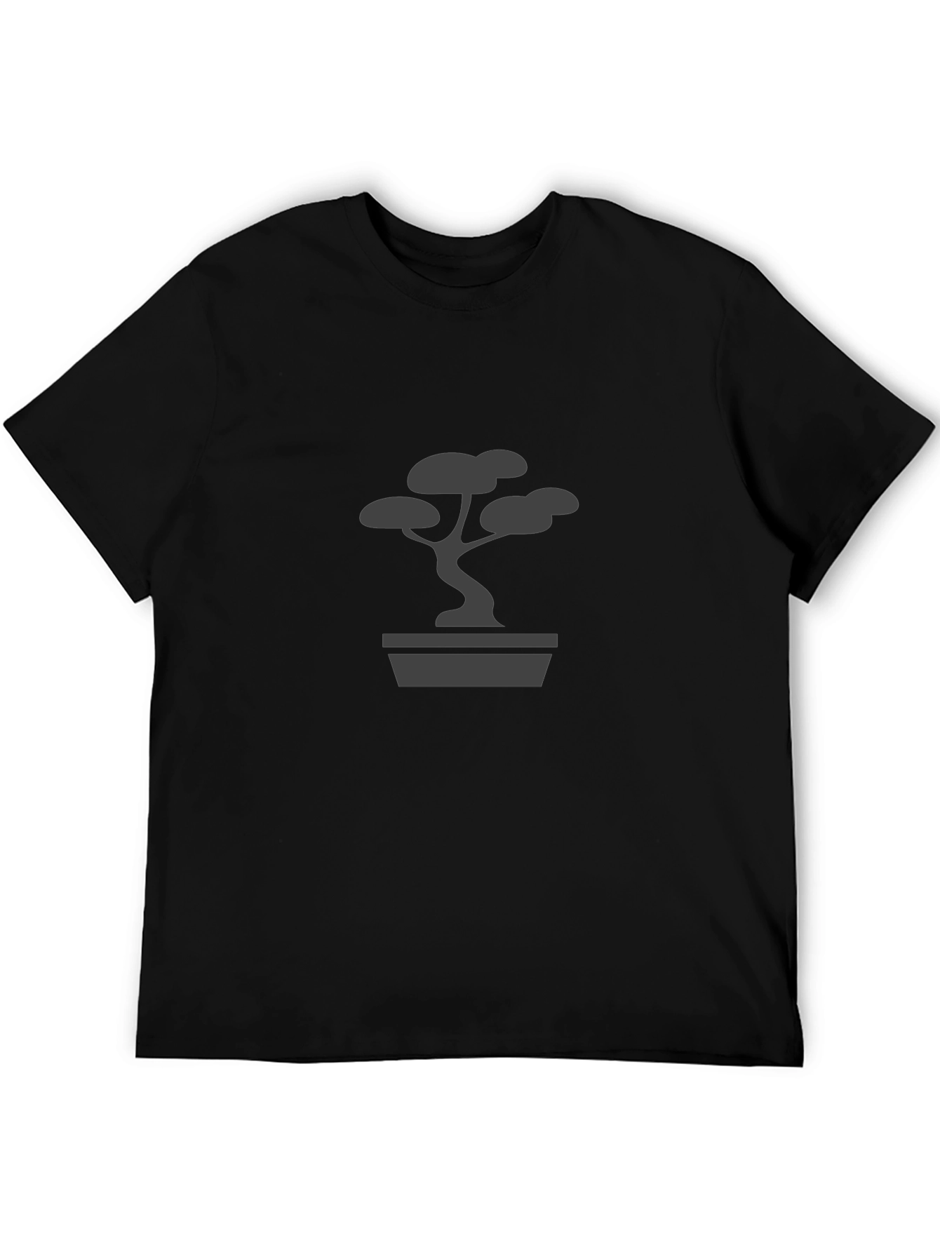 Bonsai Tree Graphic T-Shirt - Black