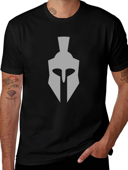 Spartan Helmet Graphic T-Shirt - Classic Design