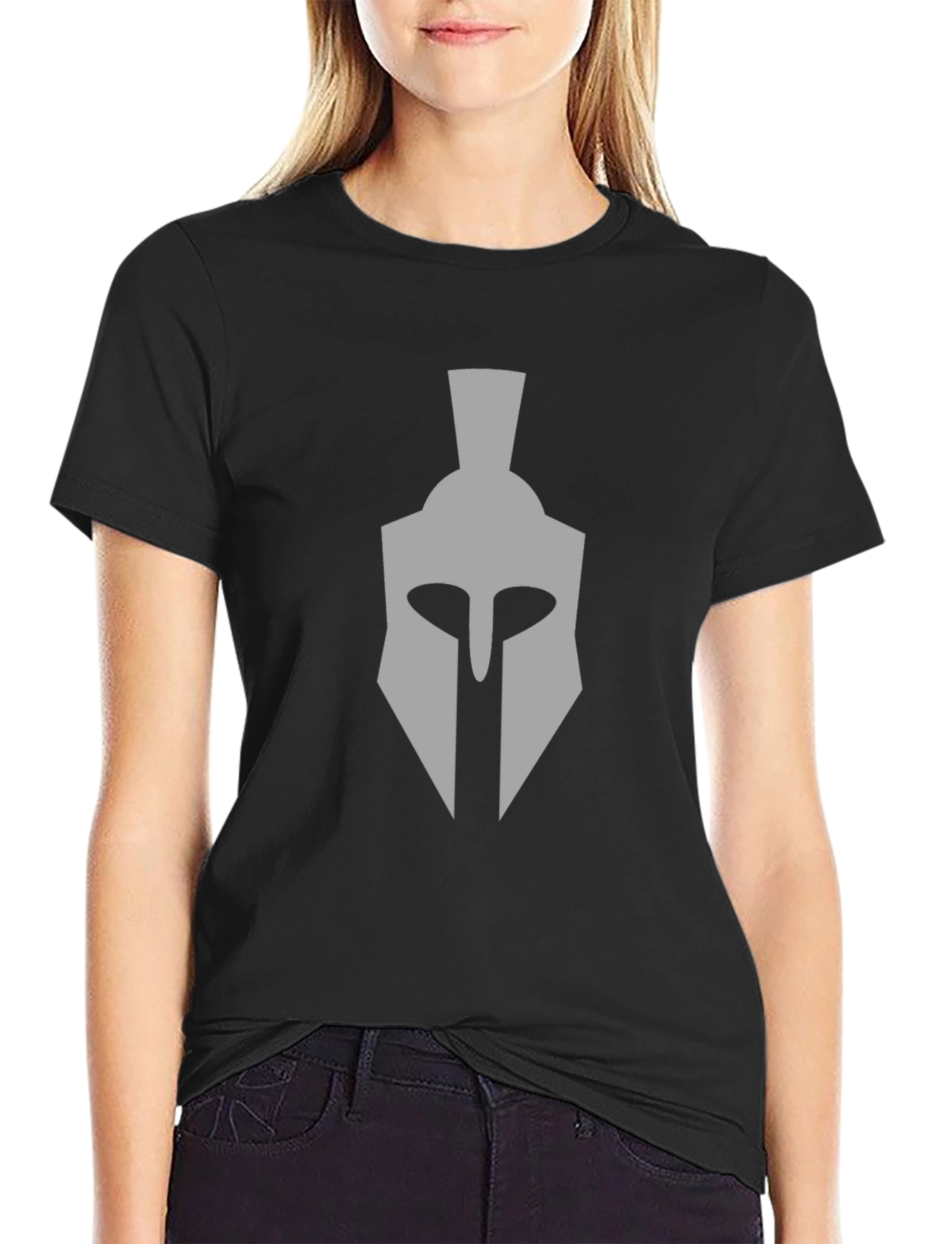 Spartan Helmet Graphic T-Shirt - Classic Design