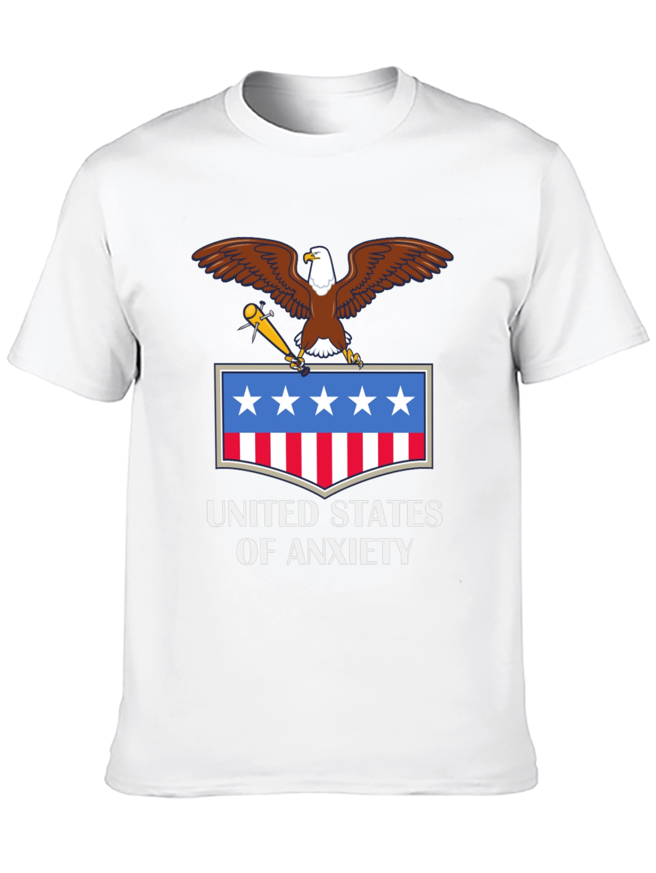 United States of Anxiety T-Shirt - Patriotic Graphic Tee