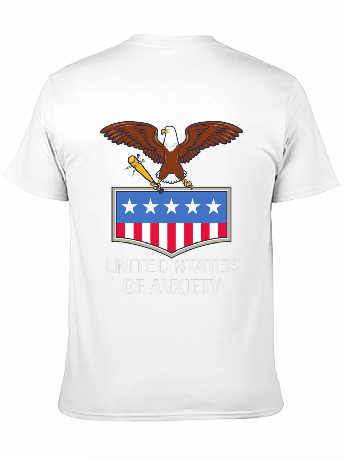 United States of Anxiety T-Shirt - Patriotic Graphic Tee