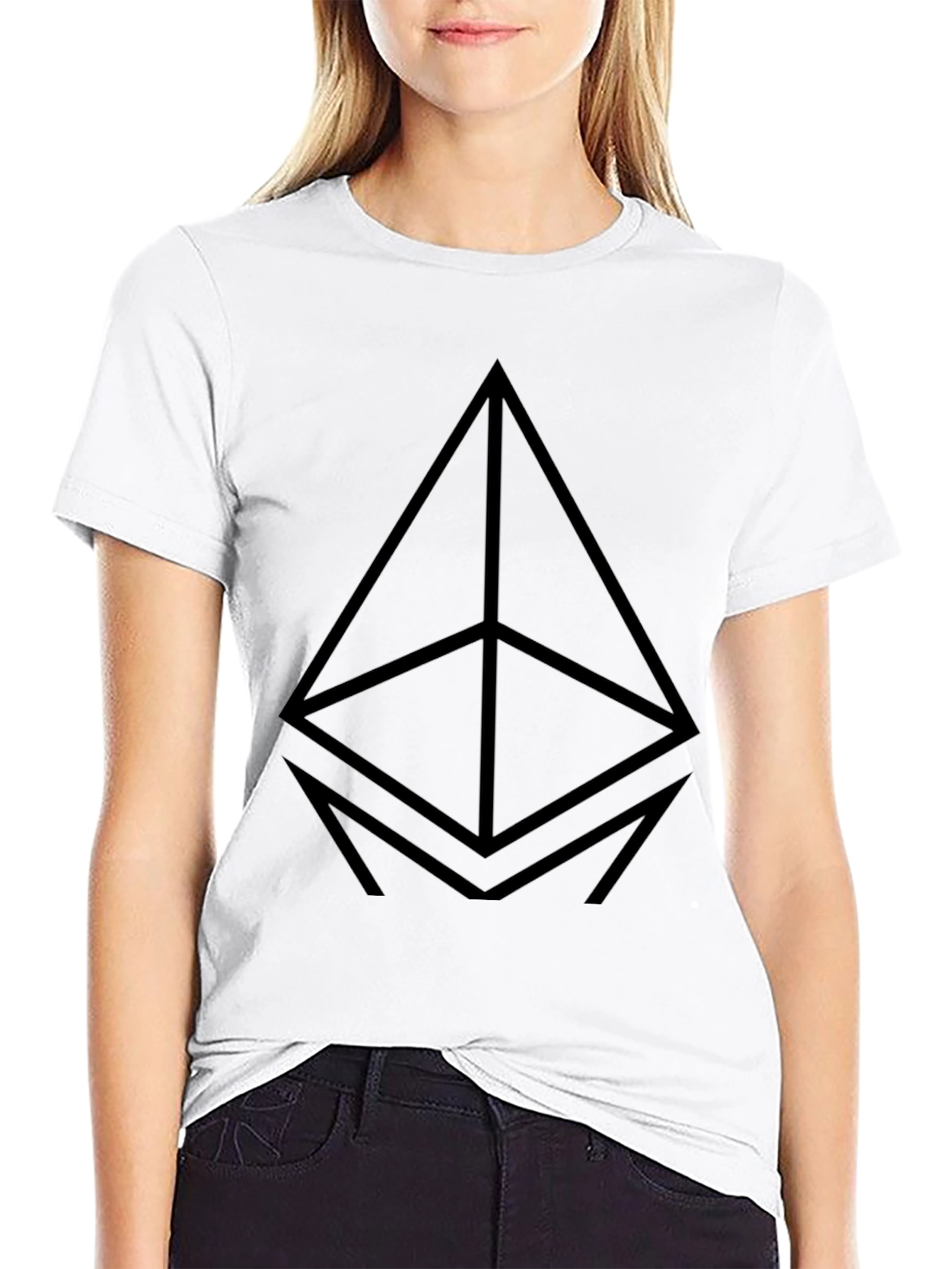 Ethereum Logo Black T-Shirt - Crypto Fashion