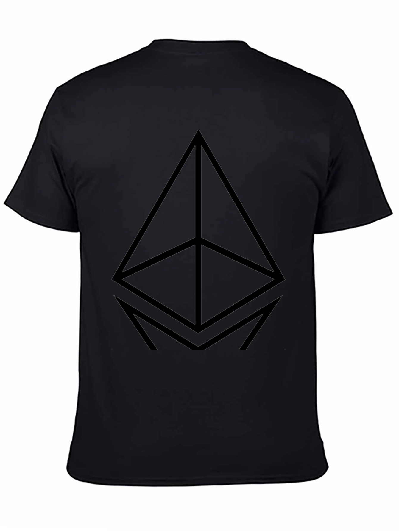 Ethereum Logo Black T-Shirt - Crypto Fashion