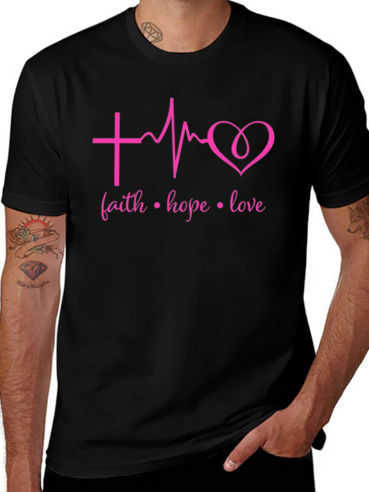 Faith Hope Love Heartbeat T-Shirt