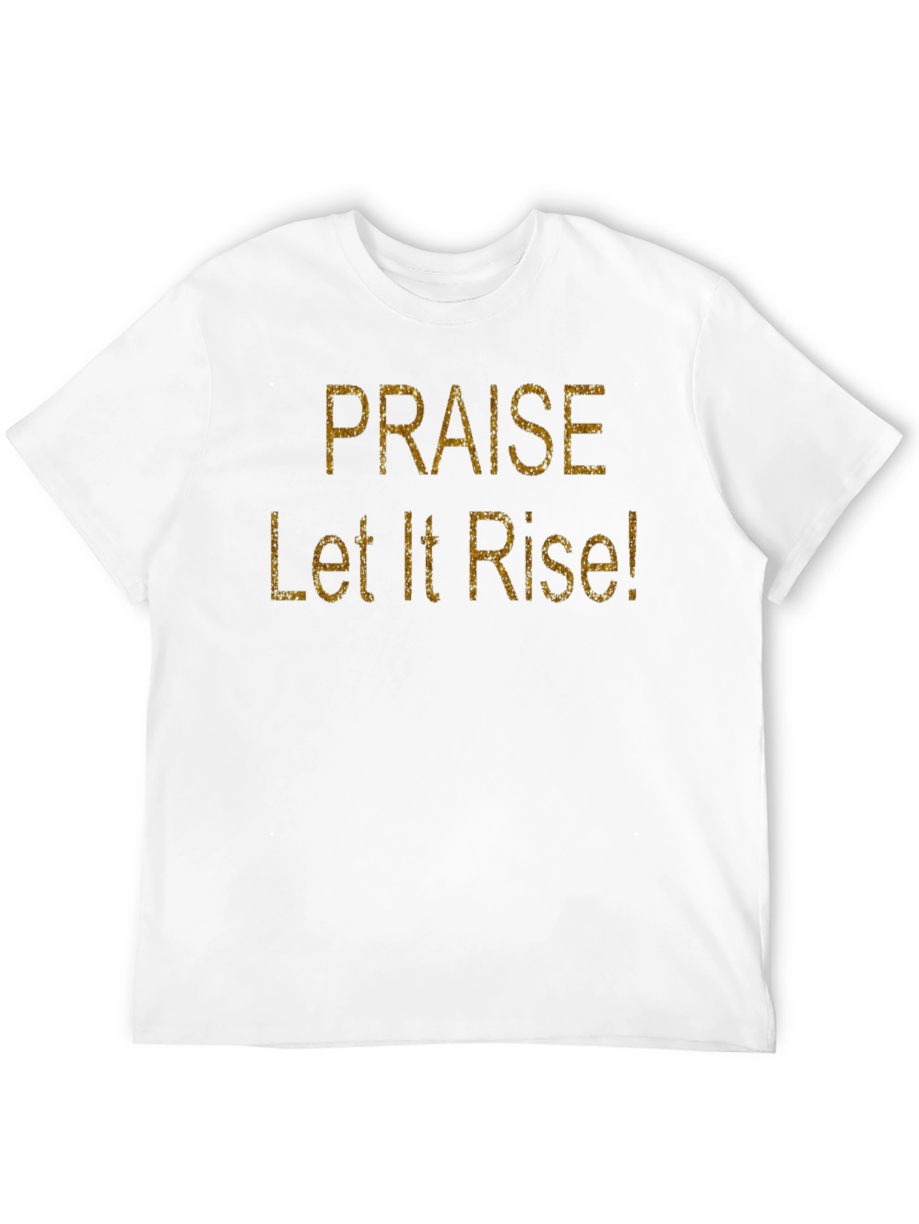 Praise Let It Rise! Black Cotton Graphic T-Shirt