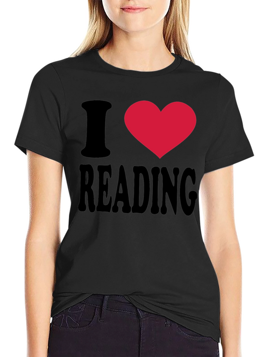 I Heart Reading Black T-Shirt