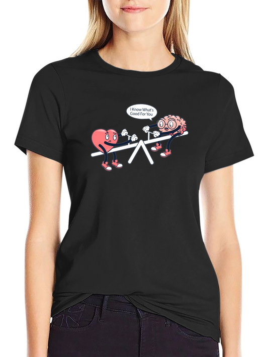 Brain vs Heart Graphic Tee -  Know Whats Good For You