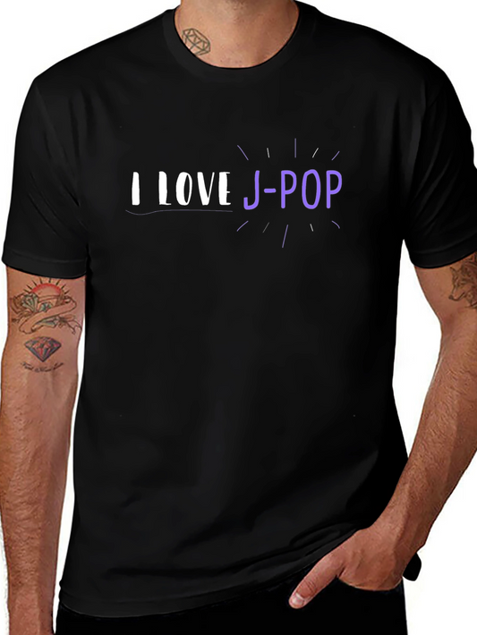 I Love J-Pop Black T-Shirt