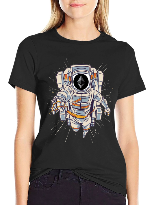 Ethereum Astronaut Black T-Shirt